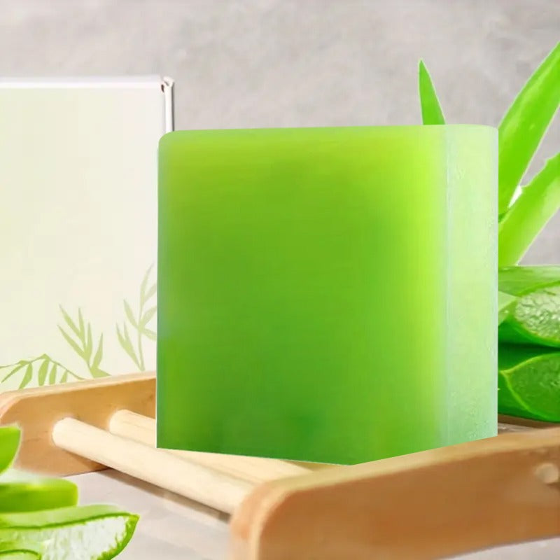 Cool Fresh Essential Oil Soap Bar Handmade Natural Extract Aloe Vera Acne Face Soap