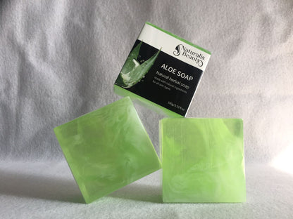 Cool Fresh Essential Oil Soap Bar Handmade Natural Extract Aloe Vera Acne Face Soap