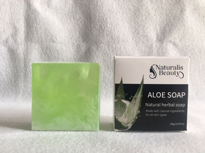 Cool Fresh Essential Oil Soap Bar Handmade Natural Extract Aloe Vera Acne Face Soap